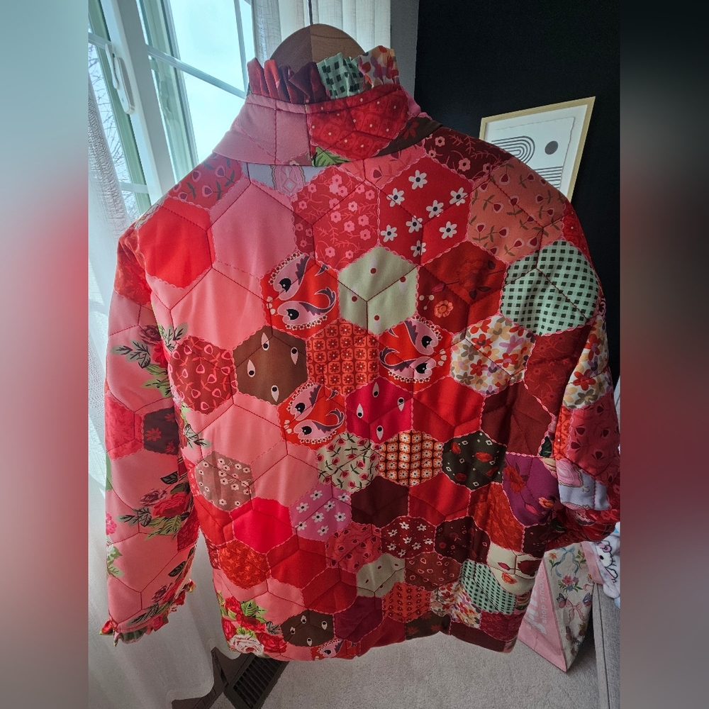 Colorful Patchwork Quilt Jacket - Picture 2 of 8